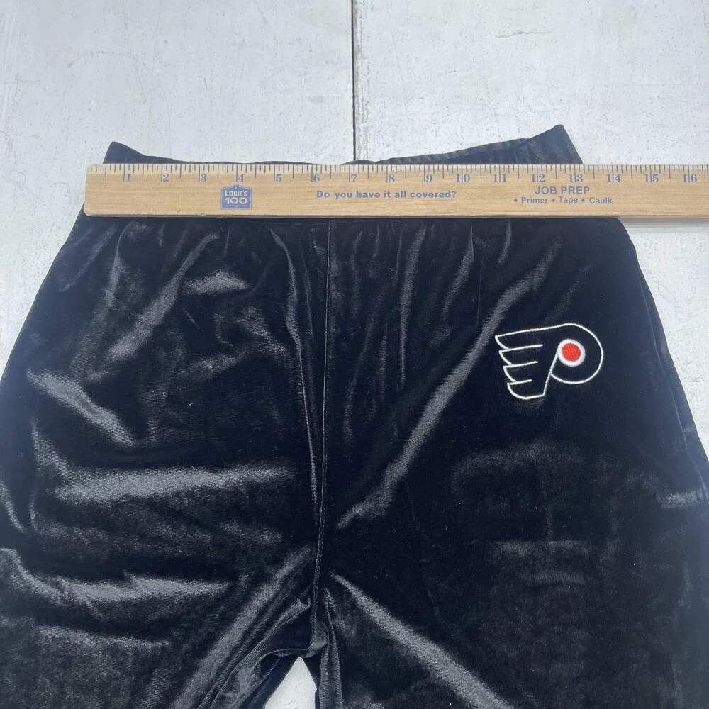 Philadelphia Flyers Pajama Set Girls Large 14 Black NHL Hockey Mitchell & Ness
